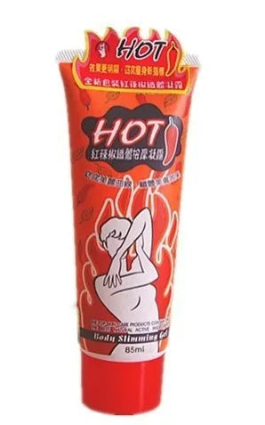 85 ml tube of slimming massage gel for reducing subcutaneous fat with circular massage instruction