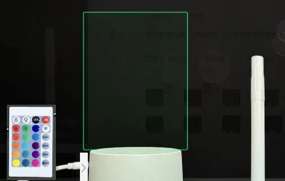 3D acrylic message board with LED night light functions and remote control