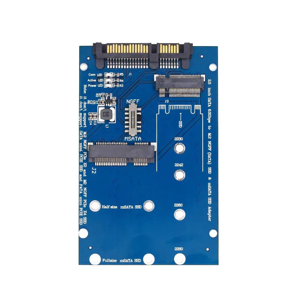 SATA3 to M.2 NGFF MSATA SSD conversion adapter card for 2280 size drives