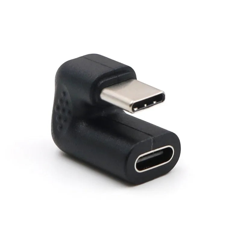 Four U-bend USB male to female adapter extension cables for mobile devices