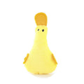Colourful duck-shaped plush pet toy with squeaker and catnip for dogs and cats