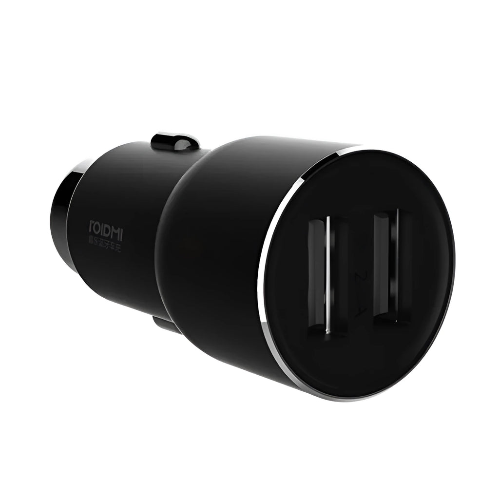 Black Ruimi 3S Music Bluetooth car charger with USB port for vehicle use