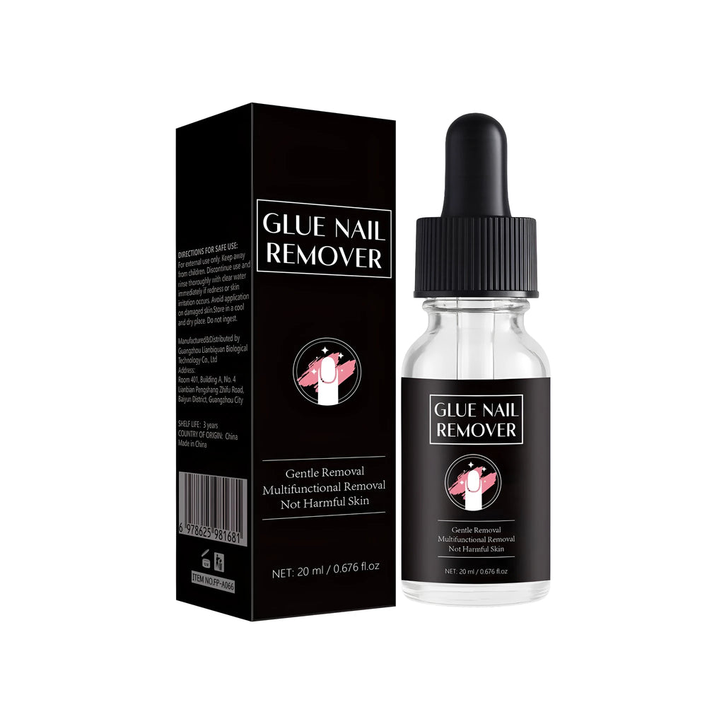 20ml bottle of FP-A066 nail glue remover solvent for acrylic and gel nails