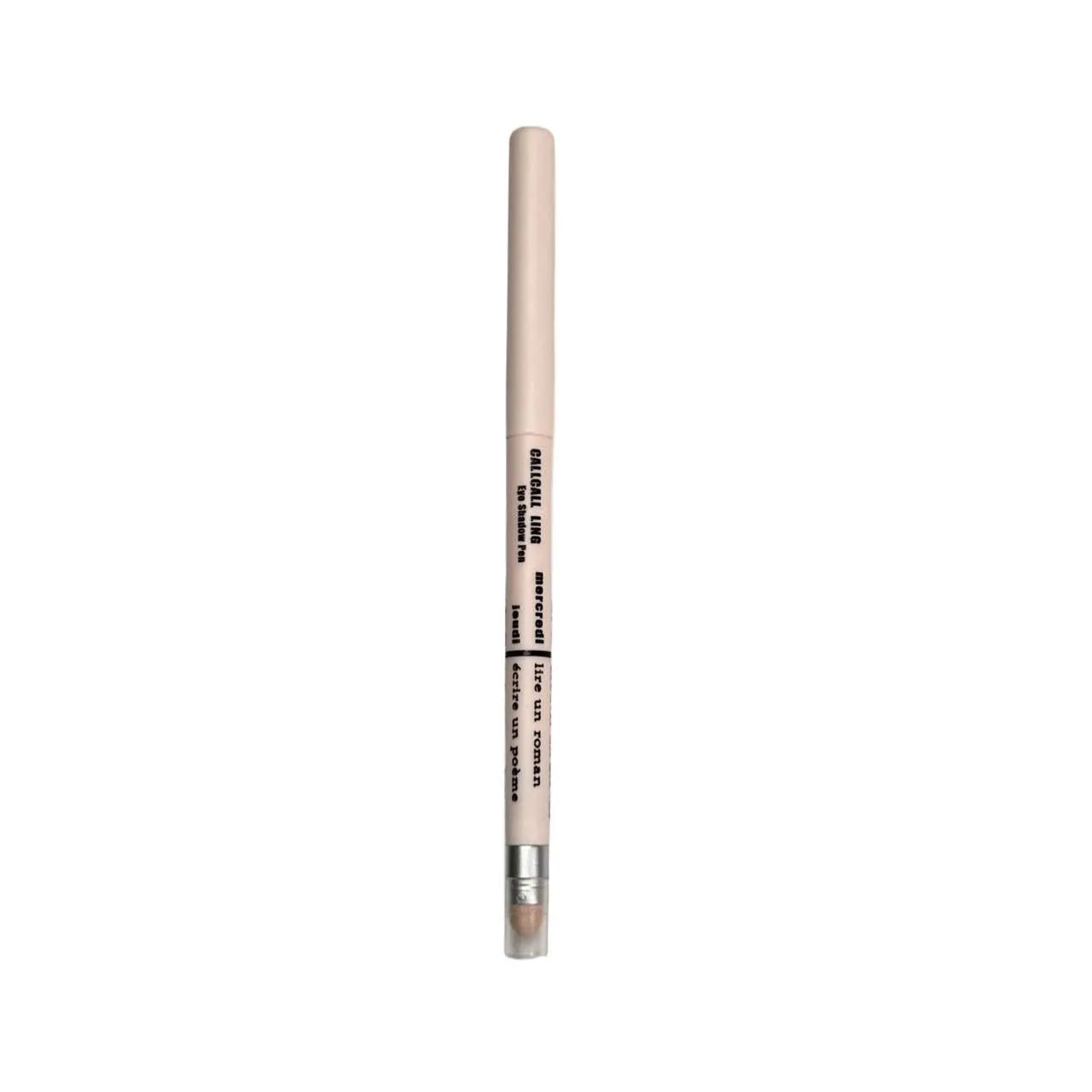 Waterproof 2-in-1 eyeshadow pen with six colour options showing camellia milk apricot and ice diamond debris shades