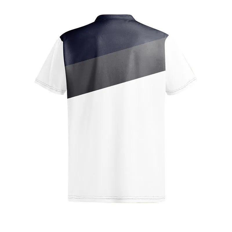 Men's loose fit 3D digital printed short sleeve t-shirt in colour LM-PL047 on pearl cotton fabric.