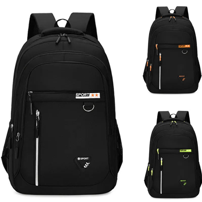 Men's Oxford cloth schoolbag in multiple colours with 20-35 litre capacity and burden reduction system