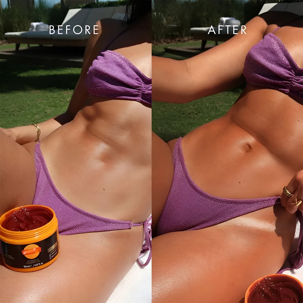 Sun tanning gel black cream lotion 150g in Brown colour pot