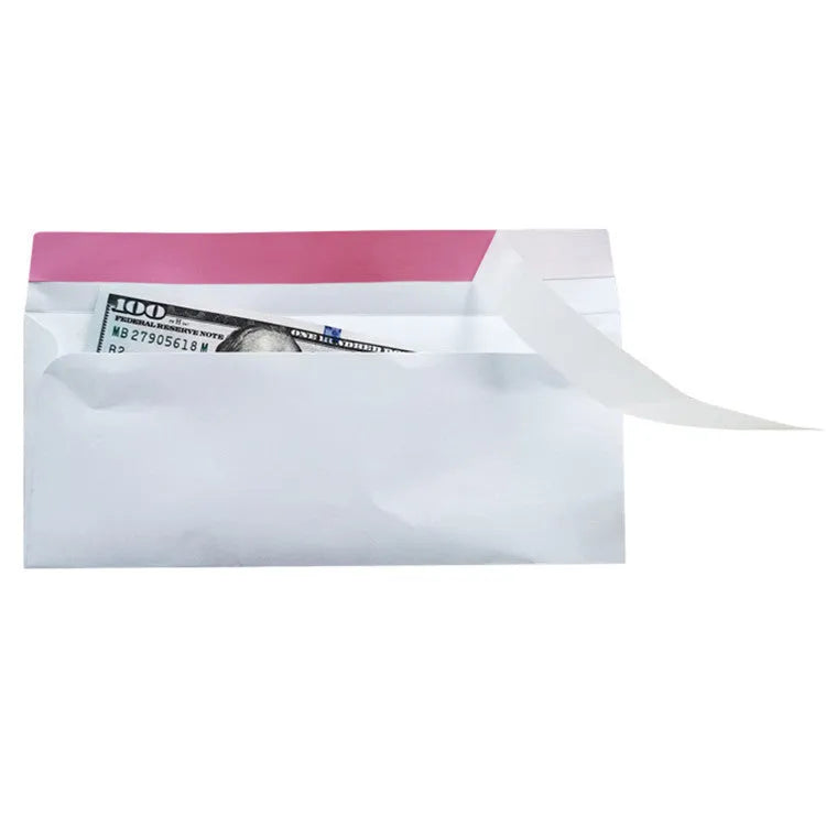 Blue anti-opening security envelope with self-adhesive sealing, dimensions 105mm by 240mm