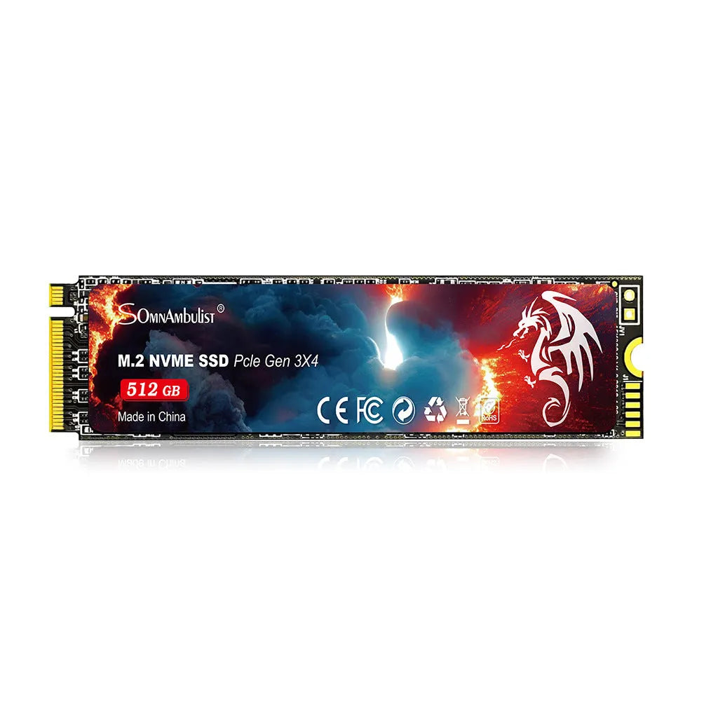 M.2 NVMe solid state drive for desktop computers with PCIe 3.0 interface.