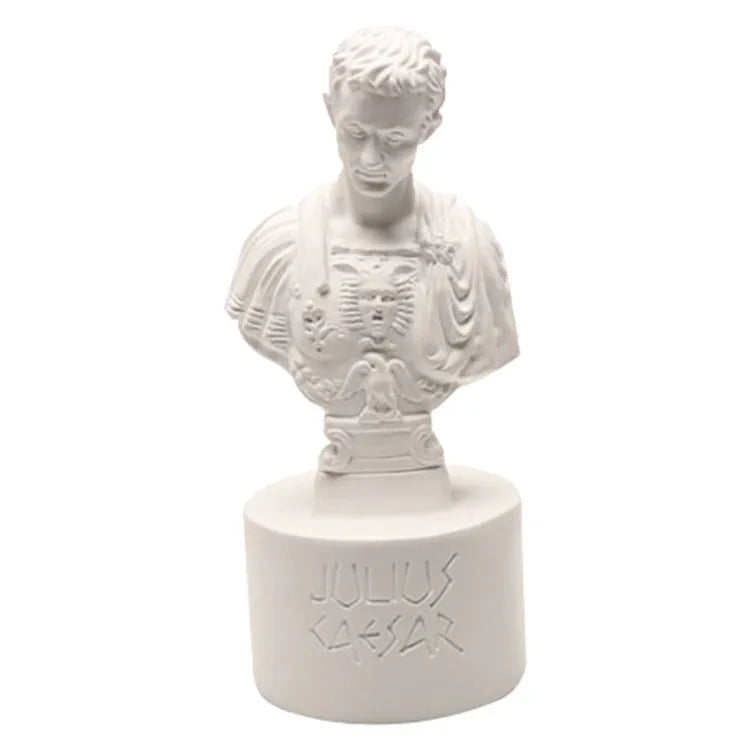White synthetic resin character modelling pen holder with American creative design