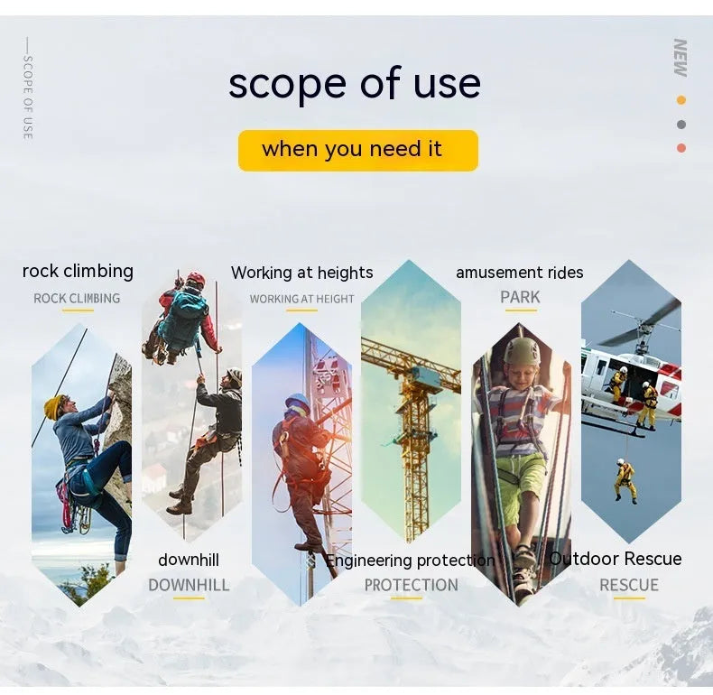 Automatic lock climbing carabiner for outdoor rock climbing equipment in five colour options