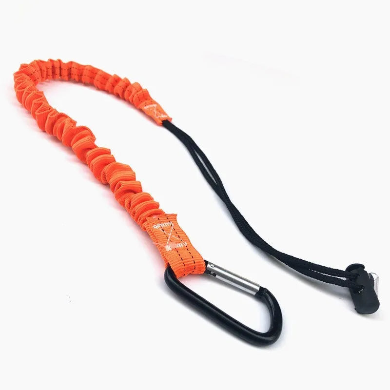 Orange fishing rod anti-separation safety rope with 90cm length