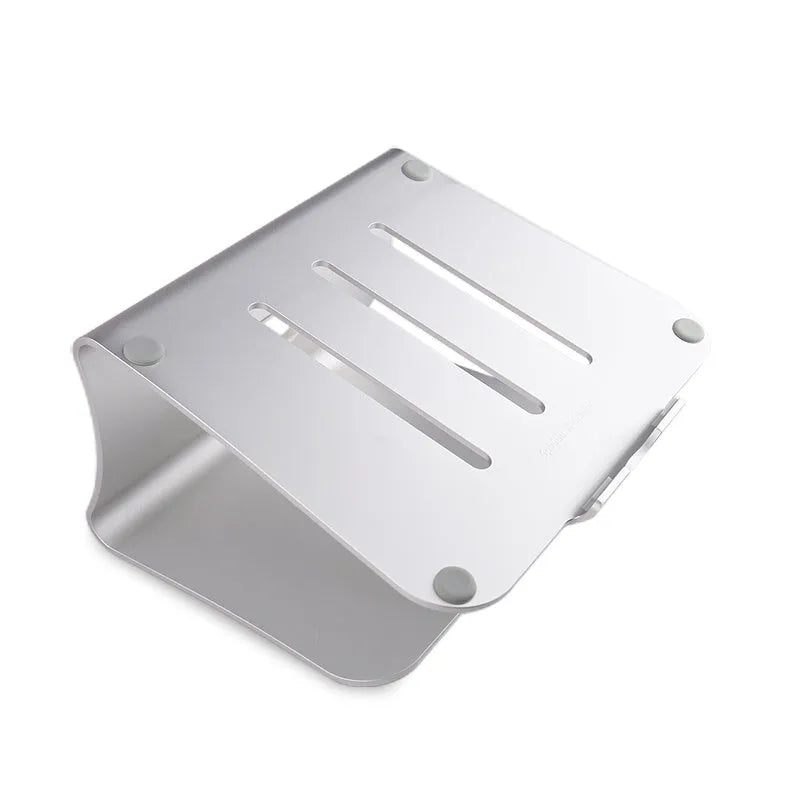 Aluminium alloy notebook cooling bracket with rotary stand and stripe heat dissipation pattern