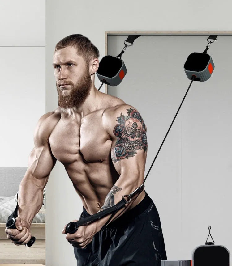 Multifunctional fitness equipment combining chest expander, dumbbell and rowing machine functions