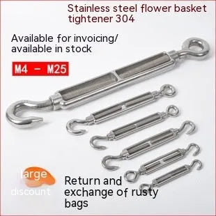 304 stainless steel invisible anti-theft wire rope showing double twist construction and diameter options