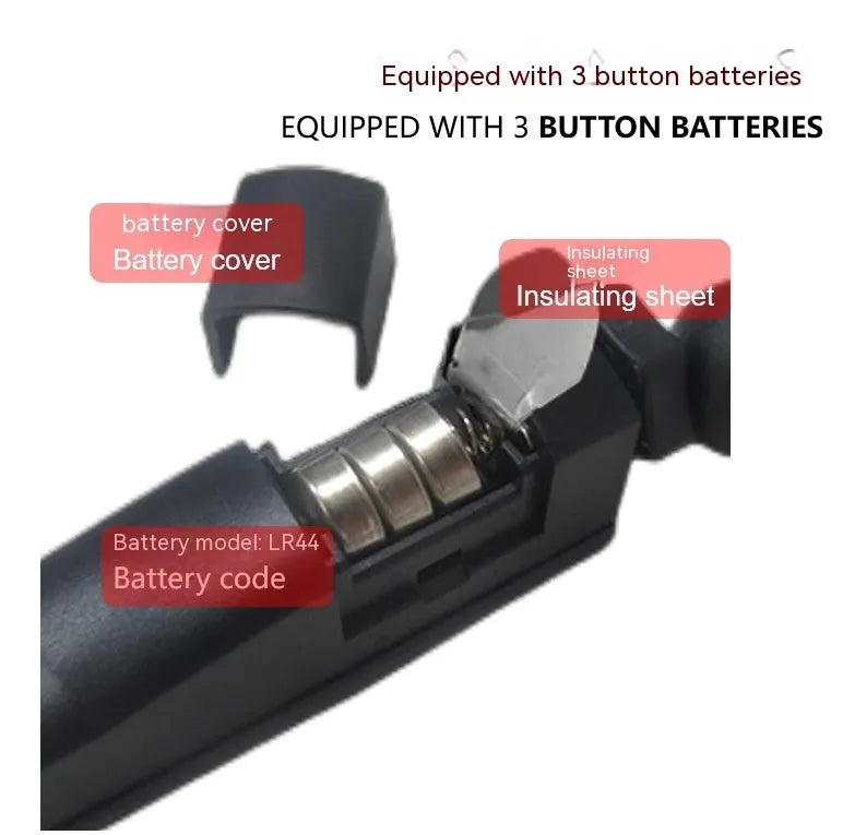 Golf putter laser aiming instrument for putting practice and alignment training.