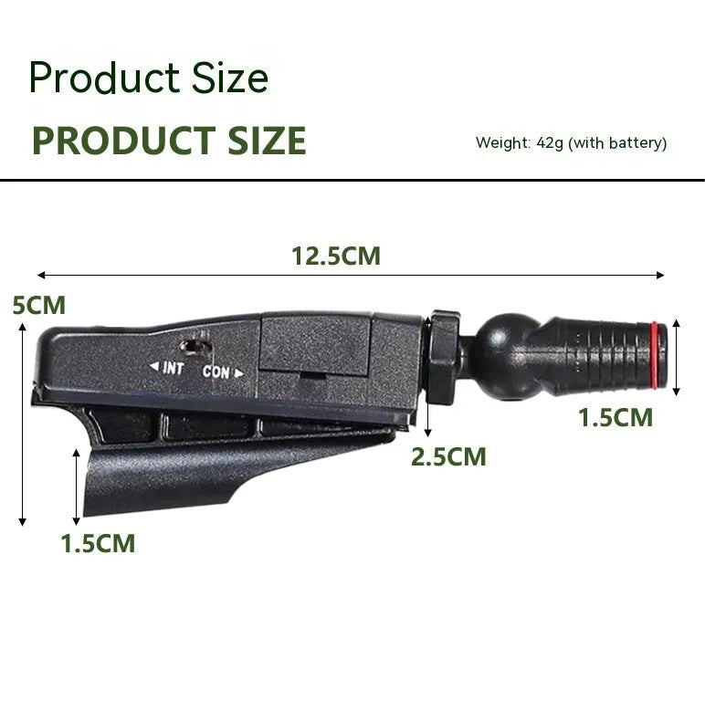 Golf putter laser aiming instrument for putting practice and alignment training.