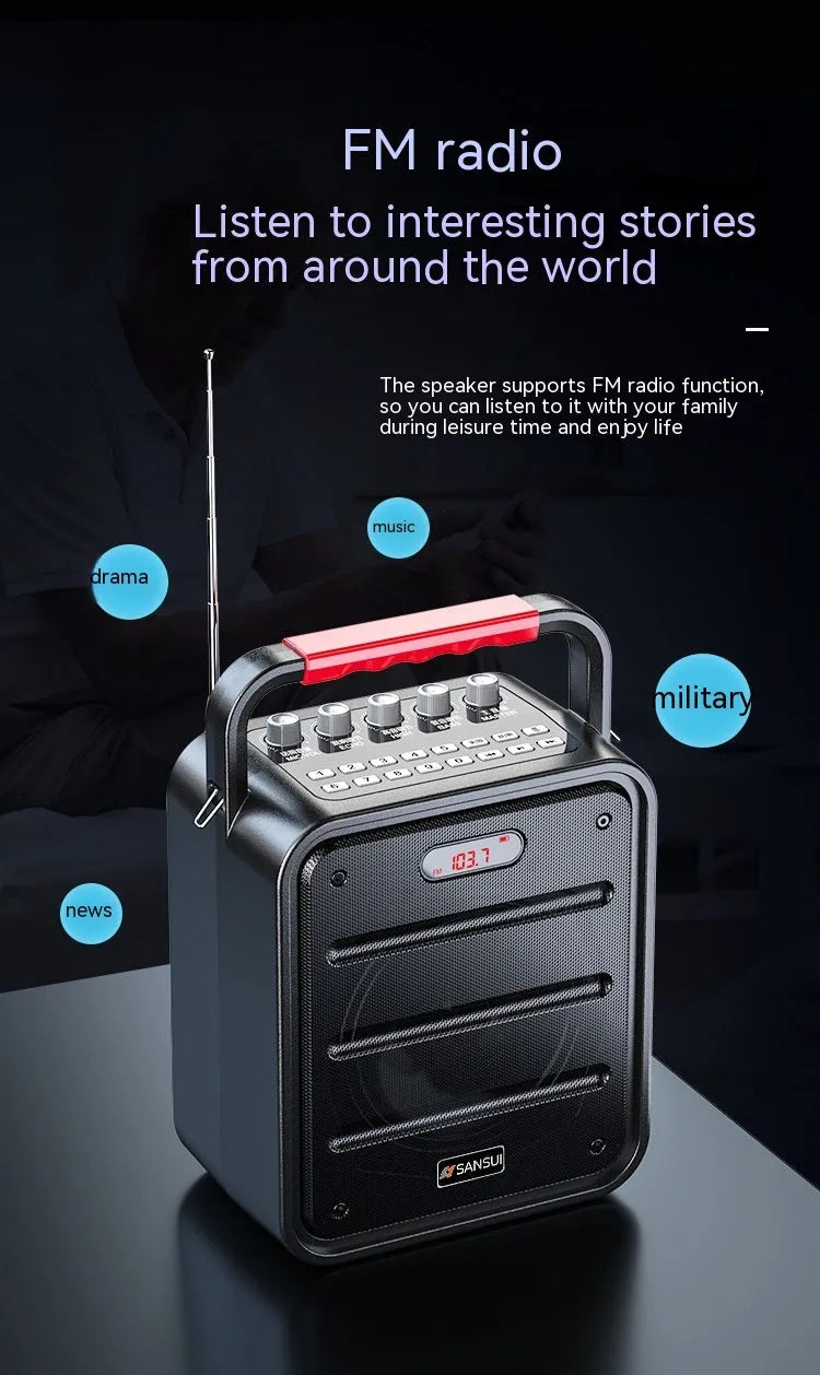 Square Audio portable subwoofer 40W with lithium battery and control panel, available in 4-inch or 6.5-inch speaker size