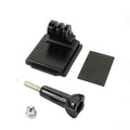 Black aluminium alloy helmet holder with quick-release bracket for GoPro 3 and 4 cameras