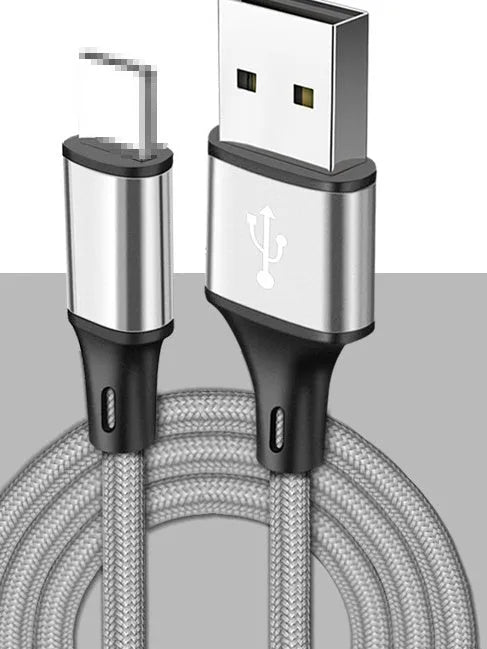 2 metre USB TYPE C charging cable for mobile phones in multiple colours
