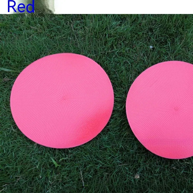 Flat circular TPE sports marker disc in assorted colours for football and ball game training