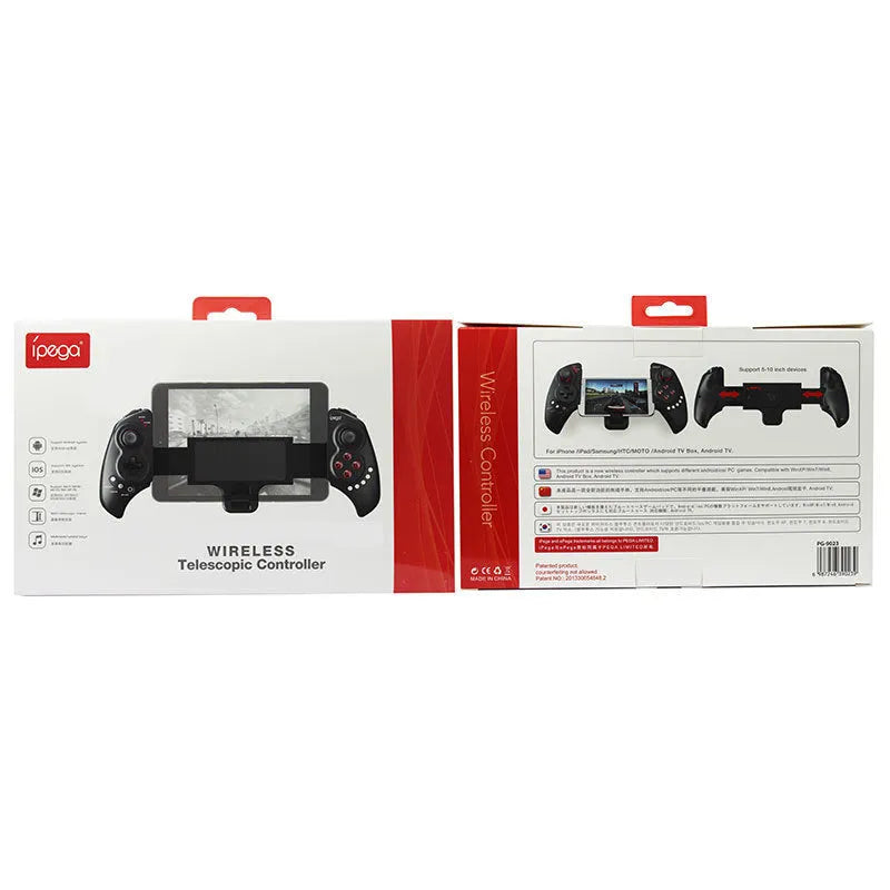PG-9023 wireless telescopic gamepad controller compatible with Apple iPhone Android and PC devices