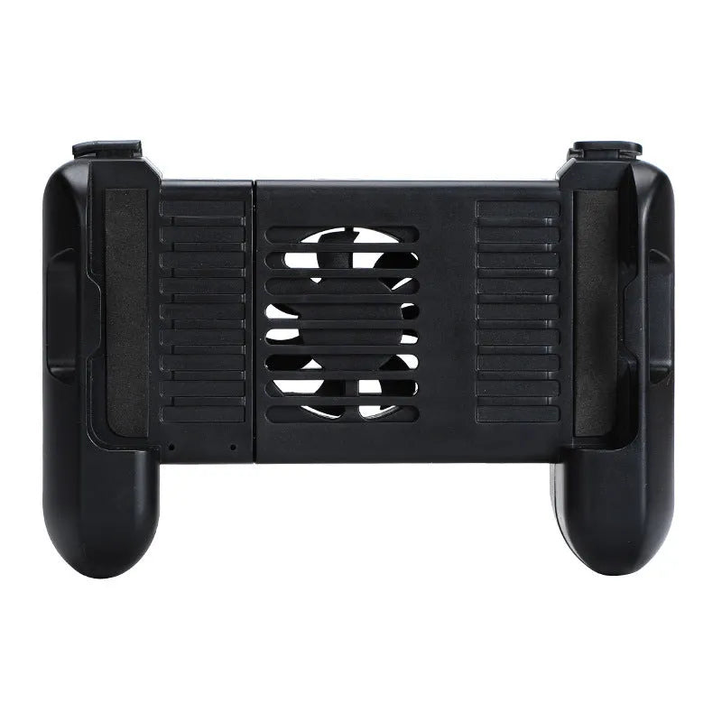 Black Bluetooth mobile game controller for iPhone with cooling feature and 2000mAh battery