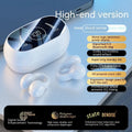 M47 Bluetooth wireless sports headset clip-on design in black with digital display screen