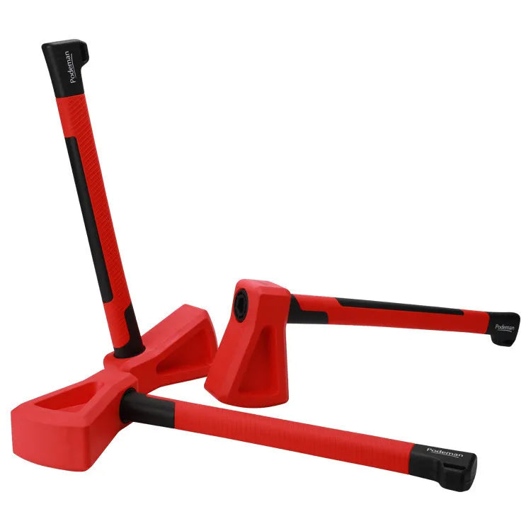 Red plastic home fitness axe muscle trainer equipment