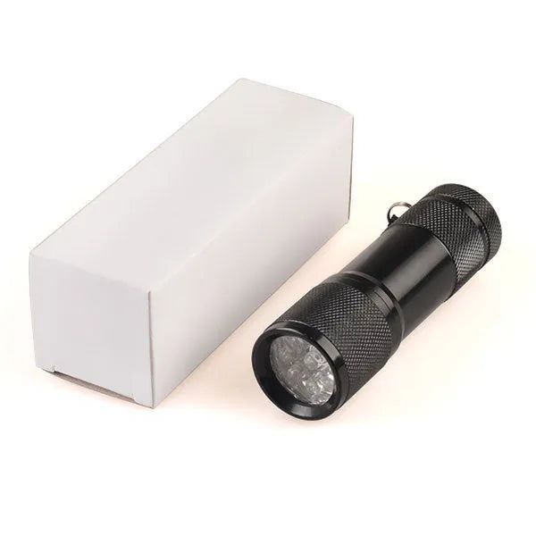 Black aluminium alloy smart vein locator medical device with red LED light