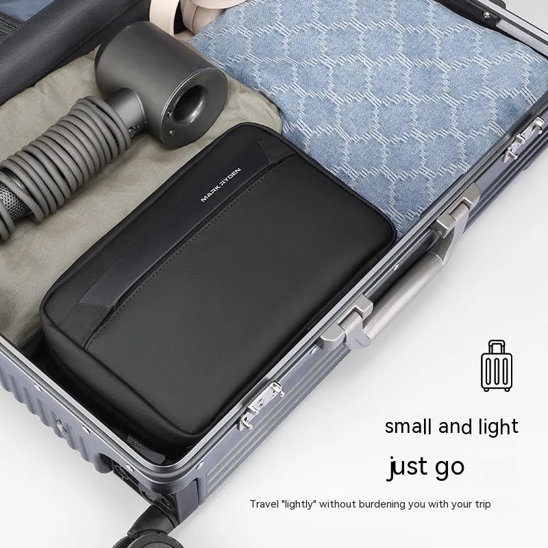 Oxford cloth toiletries storage bag with wet-dry separation compartments and multi-layer interior organisation