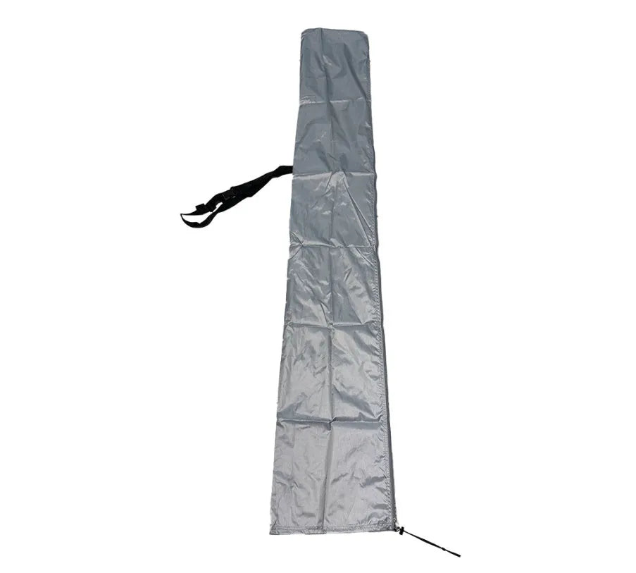 Waterproof outdoor offset banana umbrella cover made from Oxford cloth in grey colour