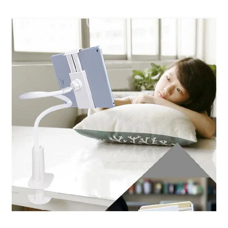 Black flexible magnalium phone mount holder with suction base and adjustable clamp