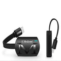 Black USB HDMI smartphone television adaptor dongle measuring 52mm by 26mm