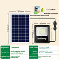 Outdoor solar courtyard light with IP65 waterproof rating showing solar panel and LED illumination