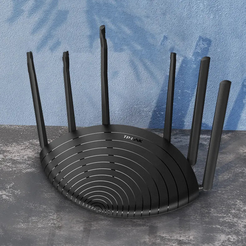 AC1900 Gigabit wireless router with easy display showing network status indicators
