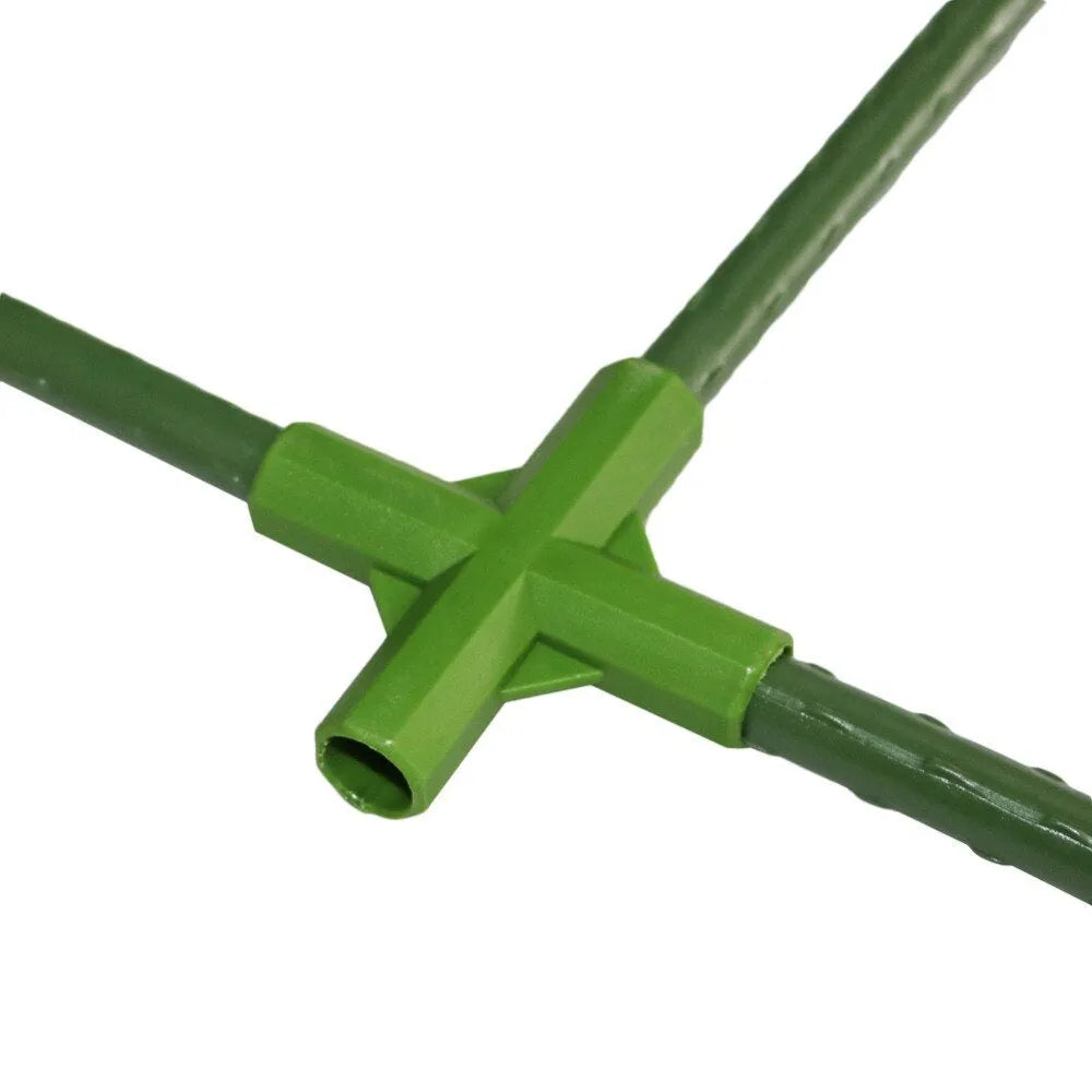 PP plastic three-way four-way plant support connector for 11mm garden stakes