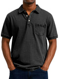 Plus size men's loose trendy short sleeve shirt in Korean style with slim fit design