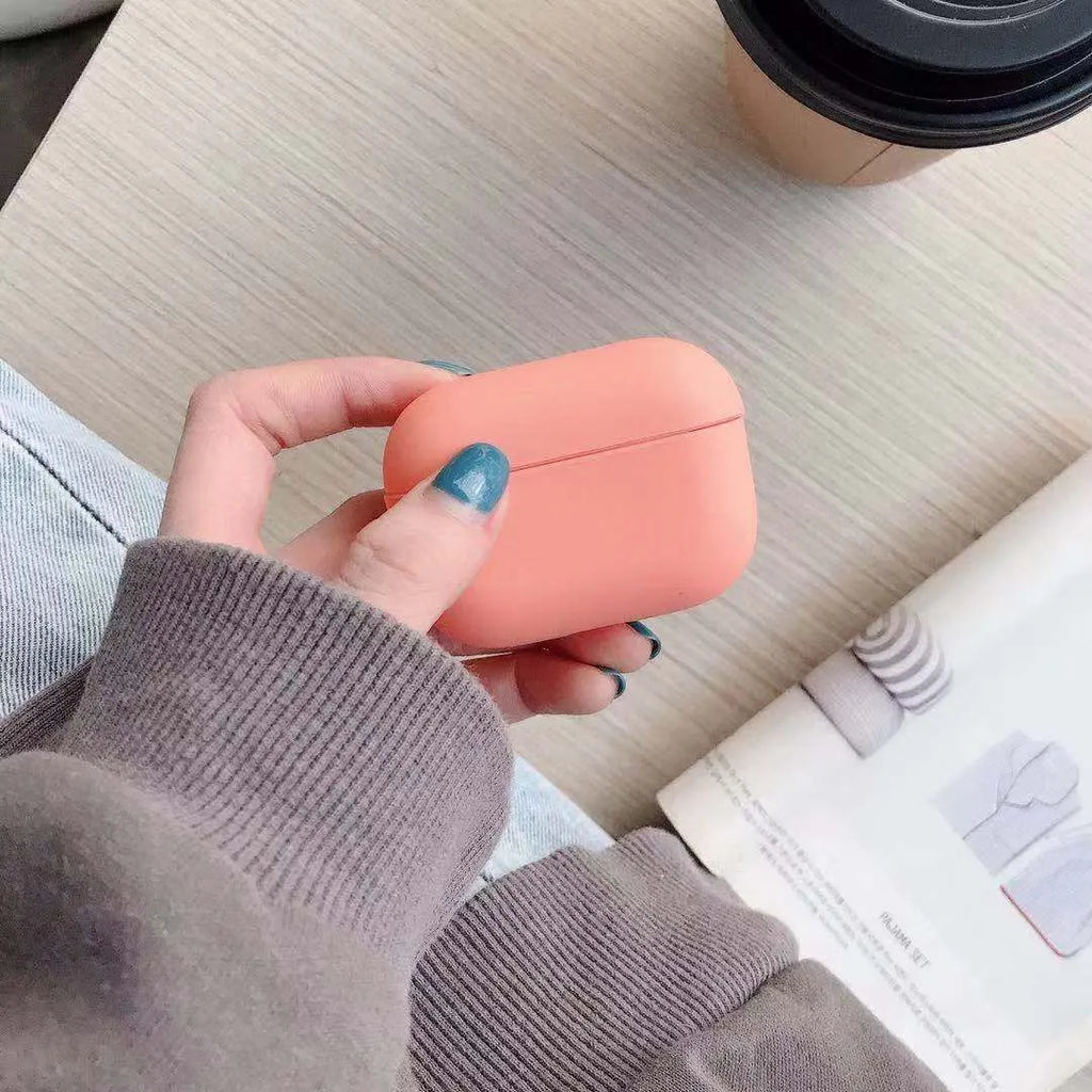 Plastic snap-on protective case for Apple AirPods Pro in multiple colour options