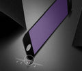 iPhone tempered glass screen protector with carbon fibre edge in black and white colour options