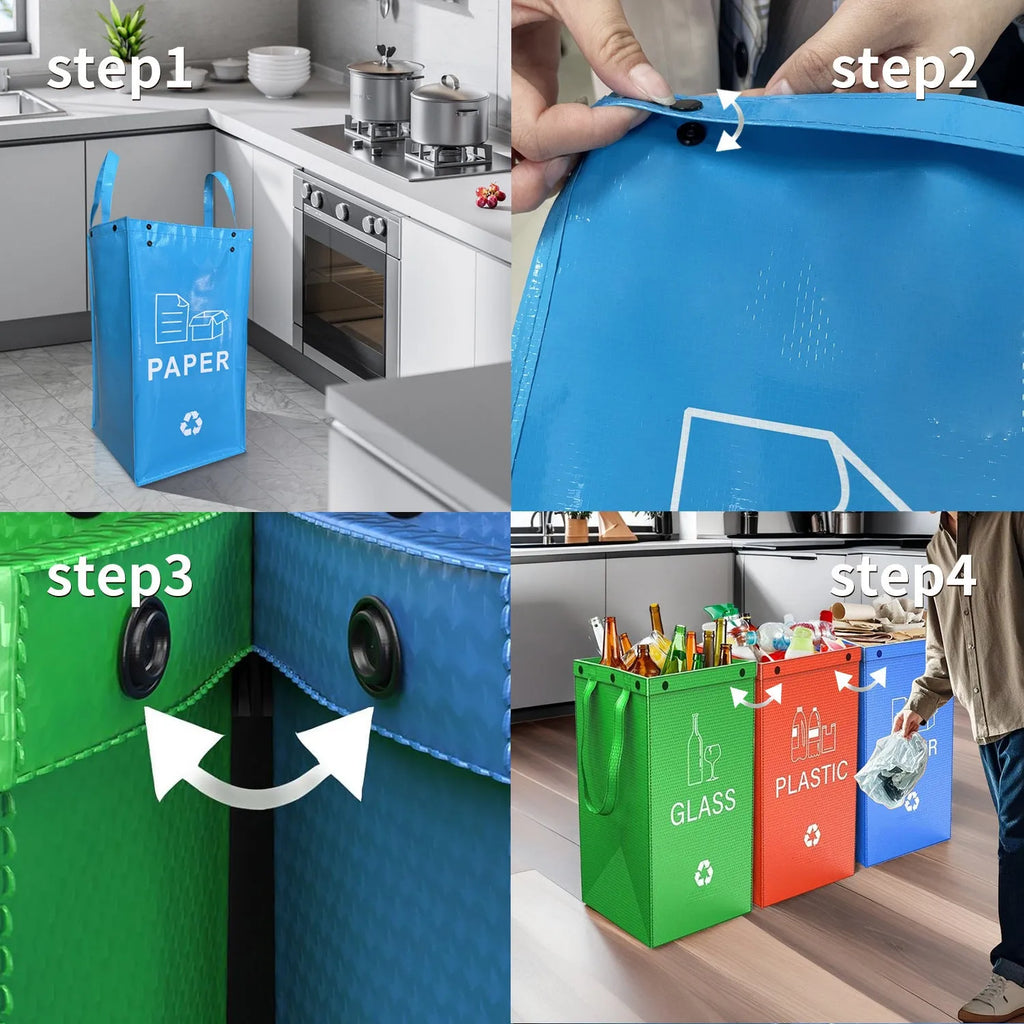 40 litre reusable household rubbish bin in PP plastic available in multiple colours