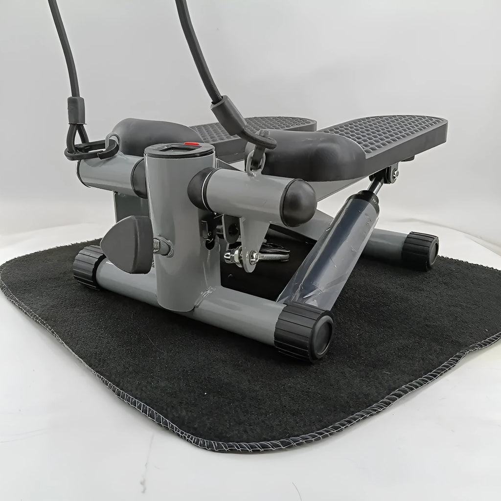 Silver grey hydraulic resistance mini treadmill for waist slimming exercises