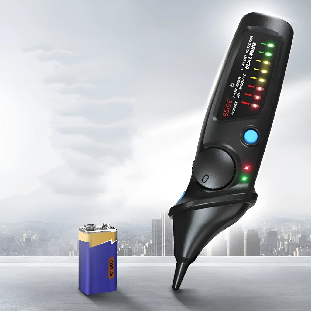 Round head smart sensor test pencil for high voltage electrical testing with voltage detection capabilities