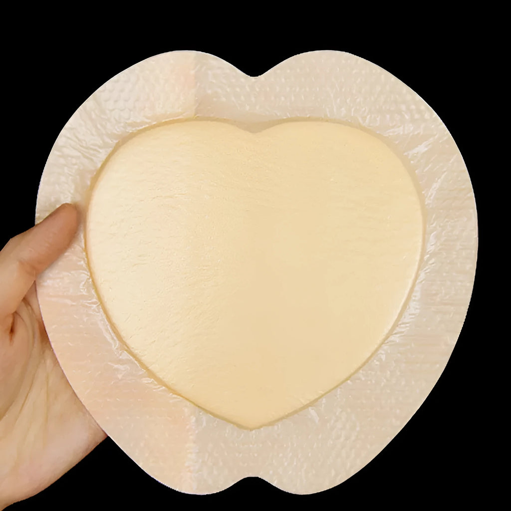Large skin-coloured silicone gel bedsore prevention sticker for pressure relief