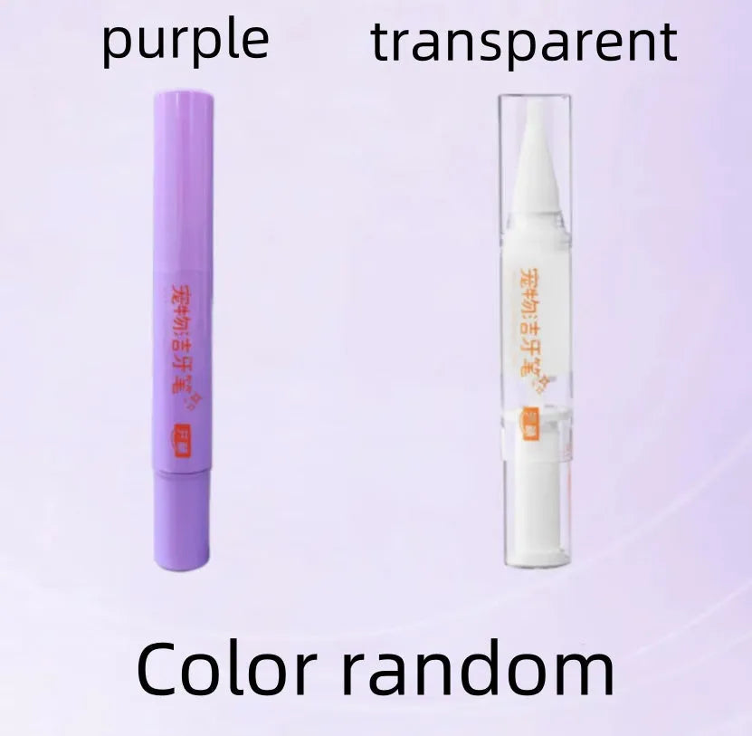Pet toothbrush pen for dog and cat dental care with 5ml whitening liquid content
