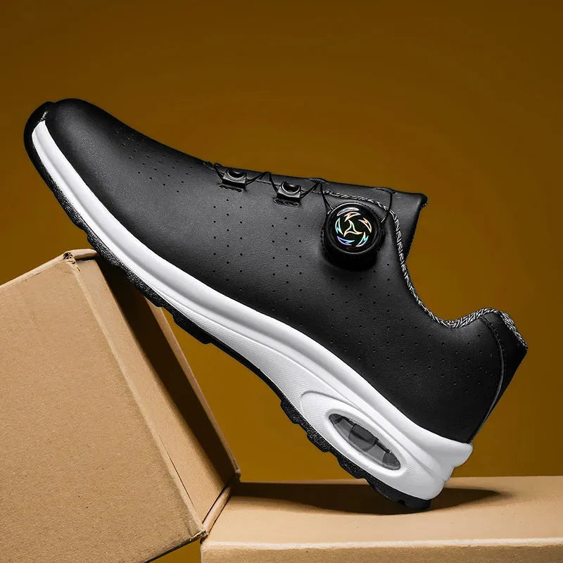 Low top mesh casual shoes with cross shoulder straps and composite sole in black or white