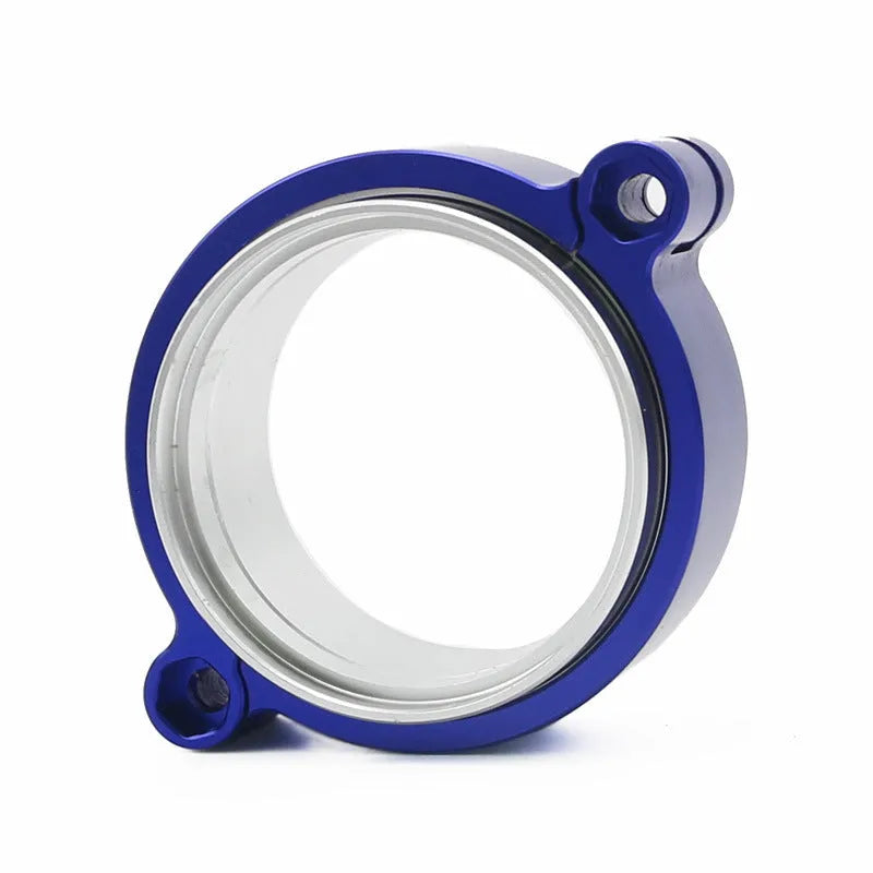 Aluminium turbo exhaust clamp for 2-3 inch downpipes in black, blue or red colours