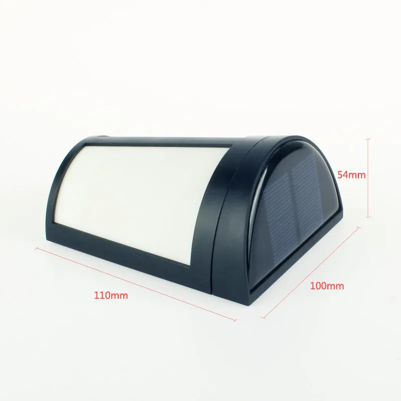 Solar wall lamp with 6 LED lights for outdoor garden lighting with IP65 waterproof rating