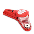 Portable red infrared laser positioning level with integrated punch for woodworking and decoration.