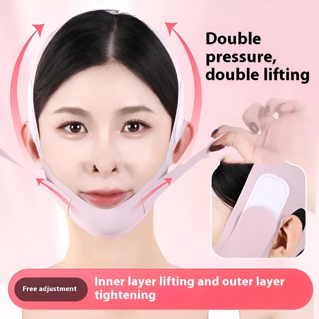 Small V face shaping lifting mask in purple or green with 9.0 graphene fabric